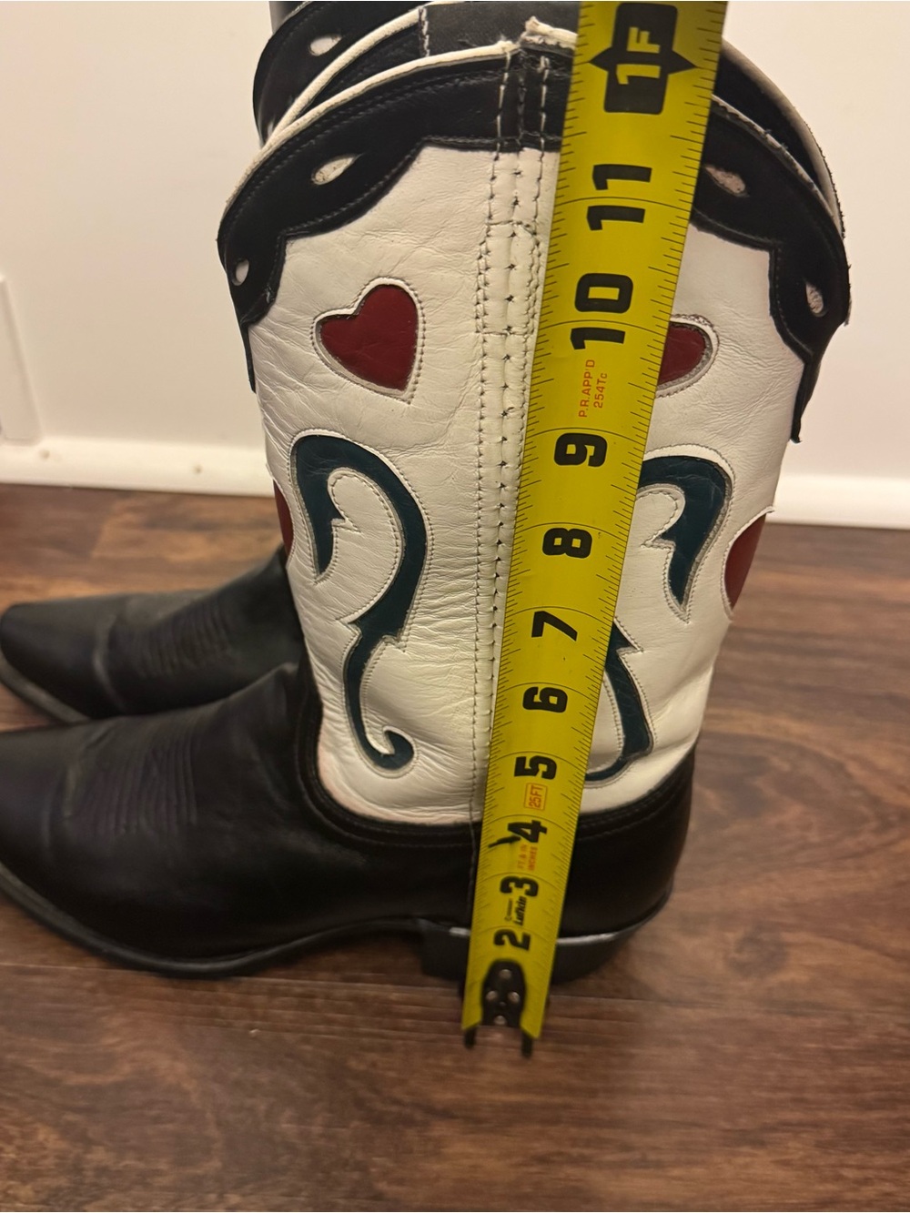Vintage Acme Queen of Hearts Cowboy Boots women 8 M - Picture 10 of 13
